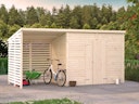 Vorschaubild Palmako Gerätehaus Leif 4,5 m² + 2,9 m² Anbau - 16 mm