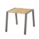 Vorschaubild Diamond Garden Beistelltisch MALI 59x45 cm, Edelstahl Dunkelgrau / Recycled Teak
