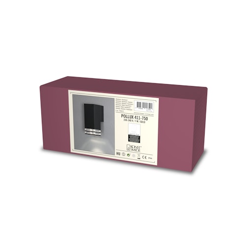 Konstsmide Wandleuchte Pollux, schwarz, GU10 (411-750)