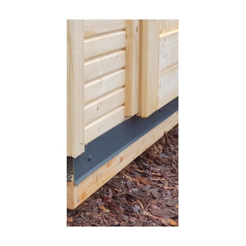 Abdeckblende 80 mm für Gartenhaus/Saunahaus Fundamentbalken anthrazit