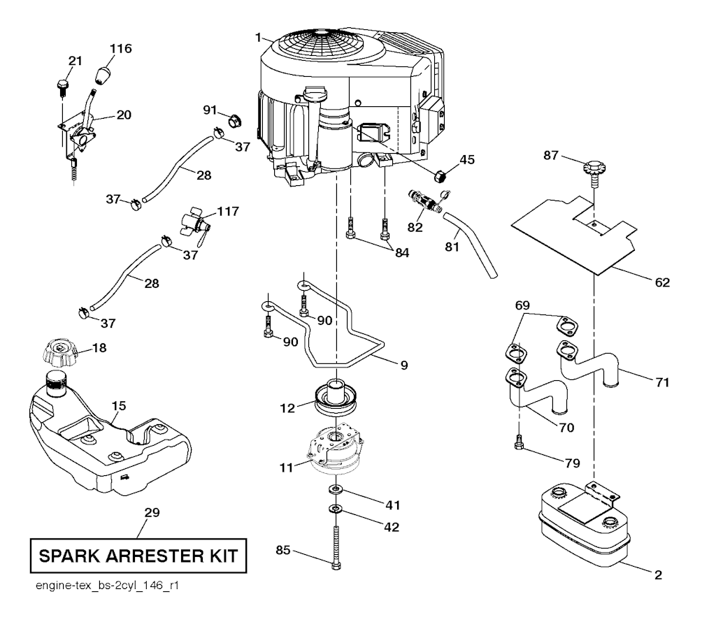 Explosionszeichnung Ersatzteile