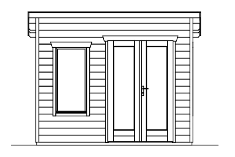Skan Holz Gartenhaus Solna - 28 mm 