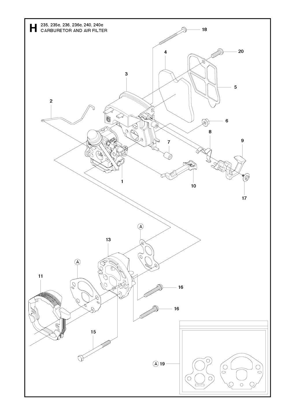 Explosionszeichnung Ersatzteile