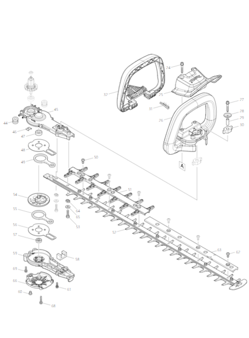 Explosionszeichnung Ersatzteile