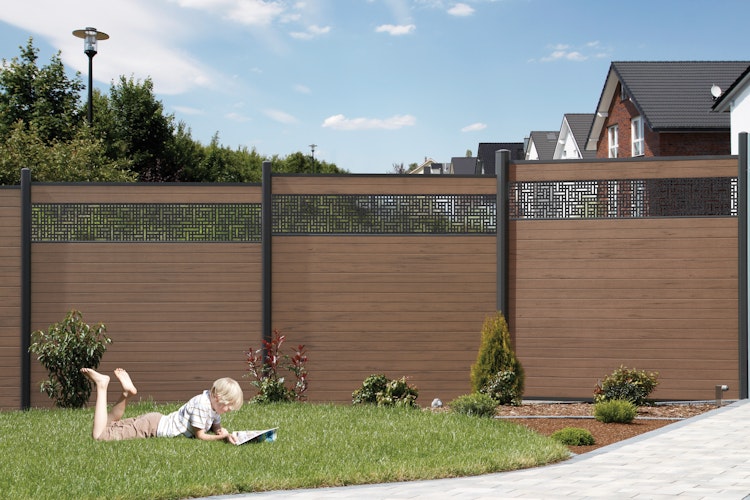 TraumGarten System WPC Classic Zaun-Set