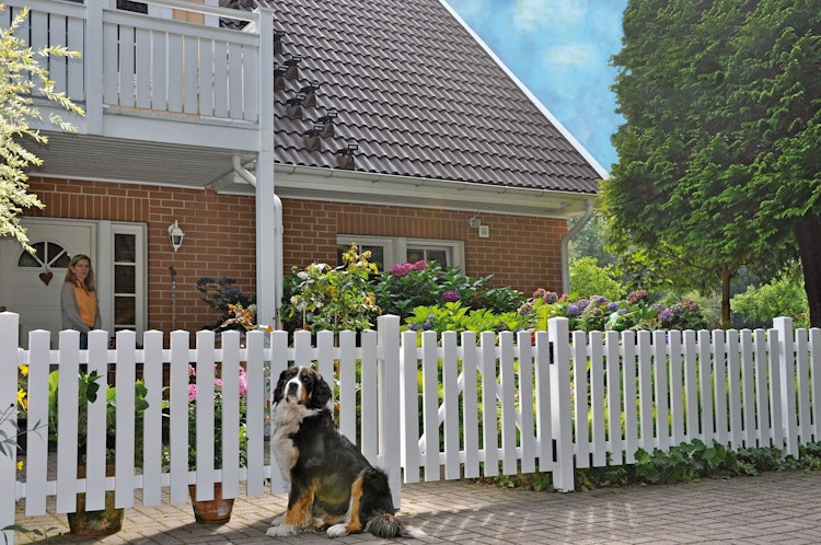 T&J LIGHTLINE Kunststoff Einzeltor weiß