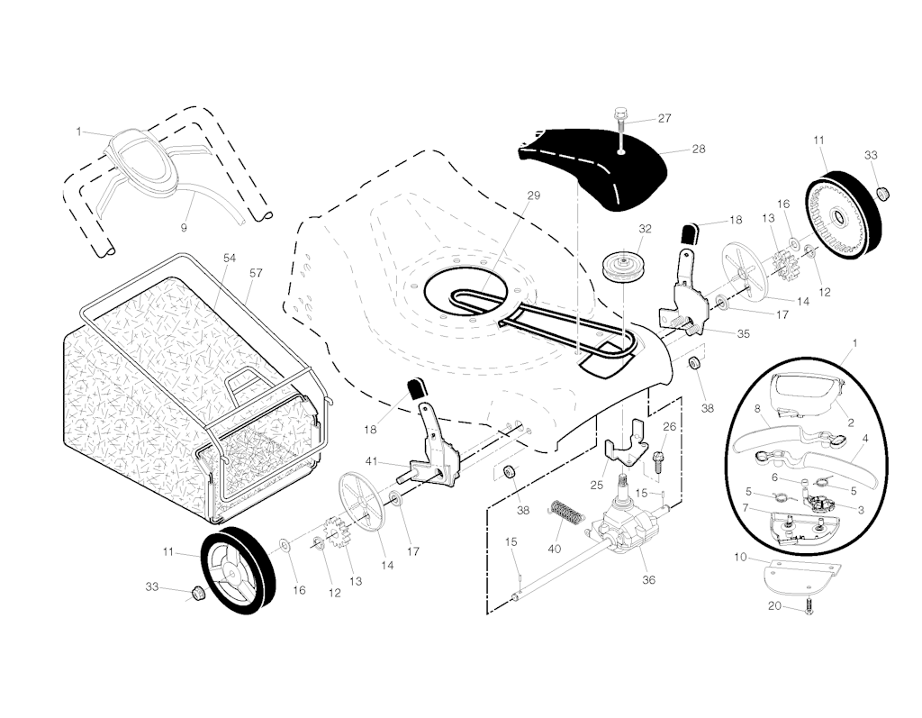Explosionszeichnung Ersatzteile