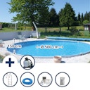 Vorschaubild Summer Fun Stahlwand Pool-Set BALEAREN Tiefbecken Ø 500 x 150 cm