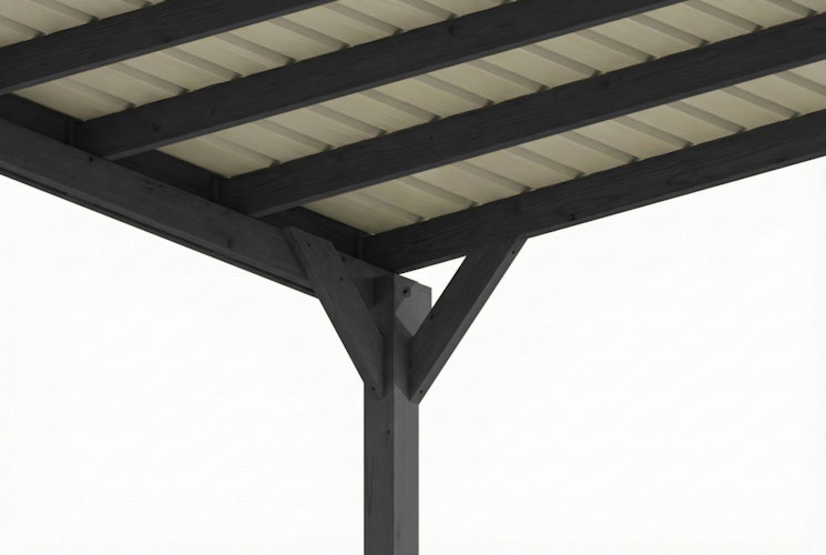 Skan Holz Carport Friesland 320x555 cm inkl. 1 Einfahrtsbogen Set E