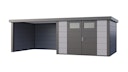 Vorschaubild Telluria Metallgerätehaus Classico 3030 mit Lounge Anbau large (ca. 314 cm Breite)