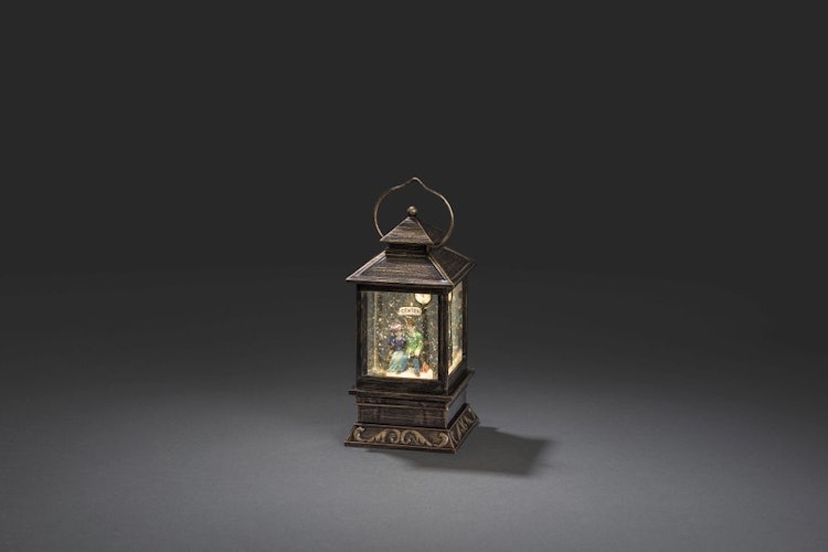 Konstsmide Weihnachtsbeleuchtung  LED Schneelaterne mit Pärchen