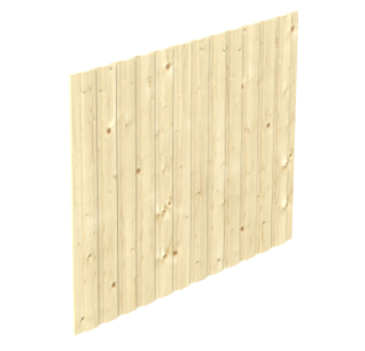 Skan Holz Seitenwand für Leimholz Carports - Deckelschalung