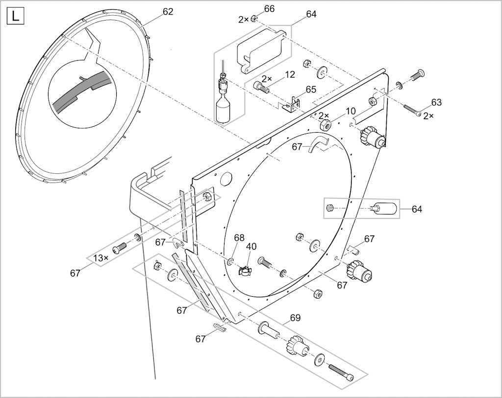 Explosionszeichnung Ersatzteile