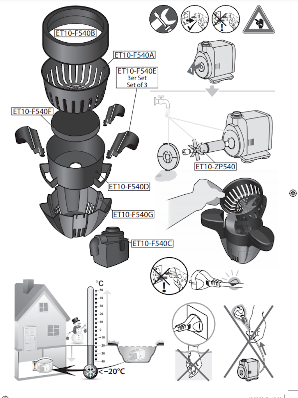 Explosionszeichnung Ersatzteile