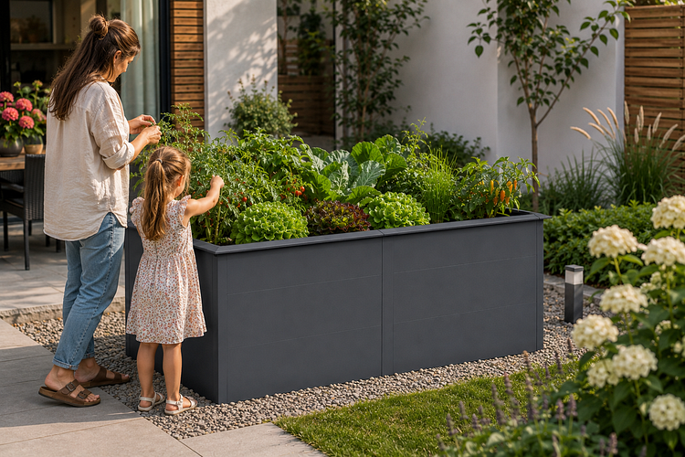 KGT Hochbeet UrbanGrow XL - B 199 x T 99 x H 78 cm