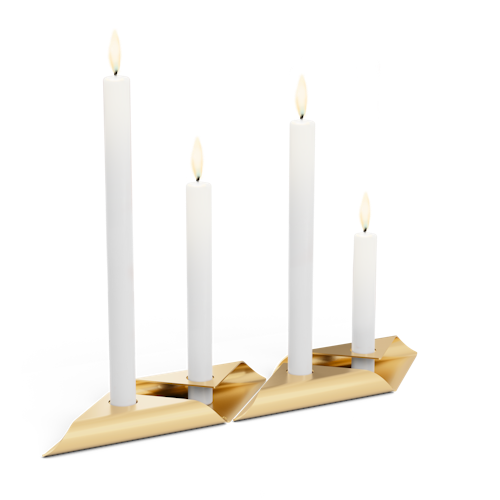 höfats Kerzenhalter SQUARE CANDLE gold