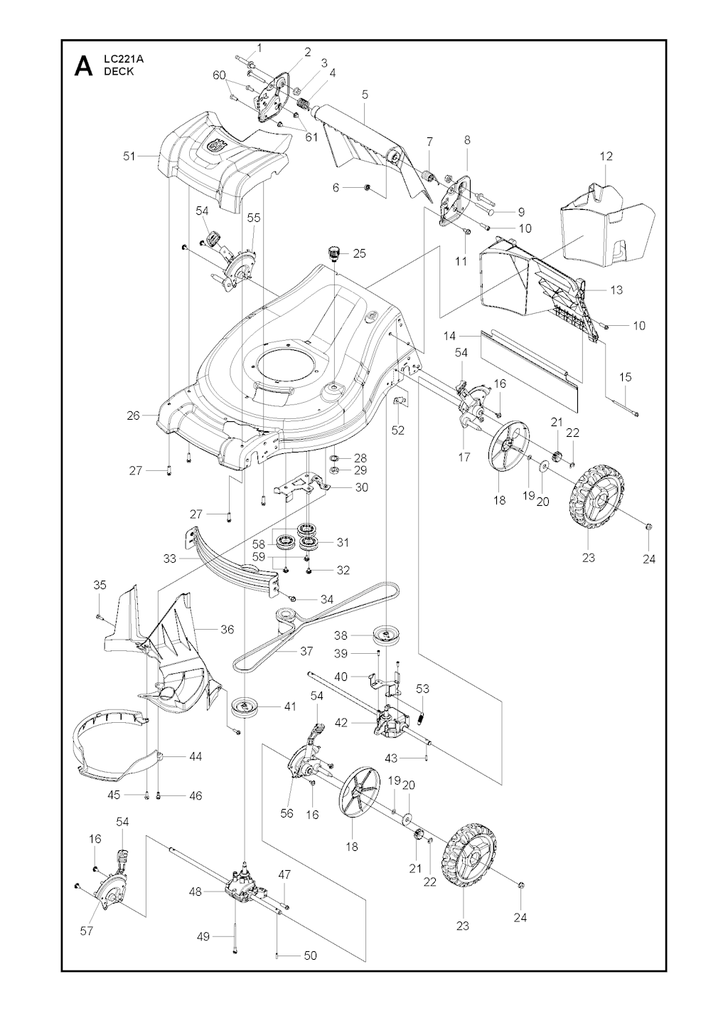 Explosionszeichnung Ersatzteile