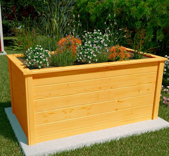 Weka Hochbeet B 139 x T 78 - 650 l -Eiche hell lasiert - Aktionsangebot