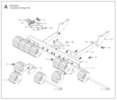 Husqvarna Zubehör für Aufsitzmäher 598702901 Tow Behind Striping Kit