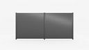 Vorschaubild Alberts® Alu Sichtschutz Palitio als Set, Profilhöhe 150 mm, zum Aufschrauben