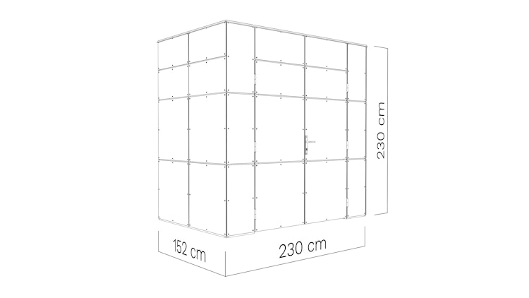 Bertilo Gartenhaus HPL Mini - 6 mm