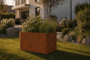 Vorschaubild Premium Hochbeet aus Cortenstahl mit Rostpatina 120 x 80 x 75 cm