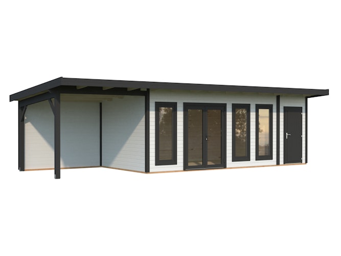 Palmako Gartenhaus Aurelia 19,2+7,9 m² - 44 mm