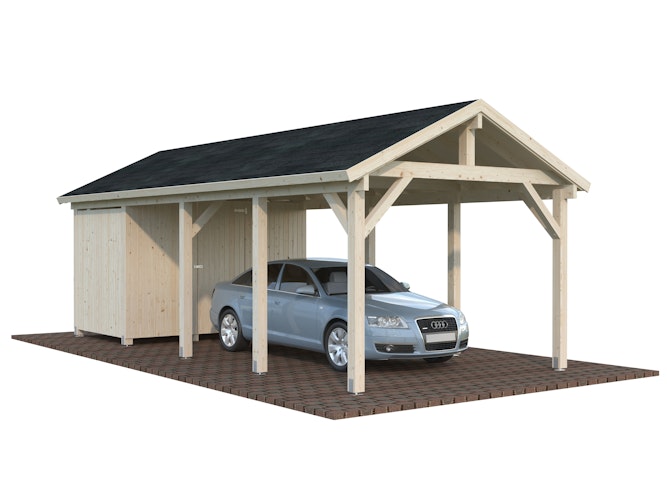 Palmako Carport Robert 23,1 m² mit Geräteraum