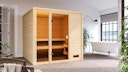 Vorschaubild Karibu Woodfeeling Sauna Jutta - 38 mm Massivholz Aktionssauna inkl. gratis Sauna-Zubehörset im Wert von 234,94 €
