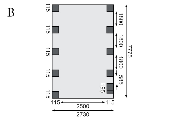 Karibu Carport Einzelcarport Classic Einzel 3 - kesseldruckimprägniert