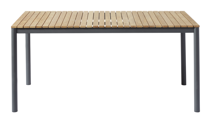 Cinas Gartentisch MOOD, Aluminium Anthrazit / Teak