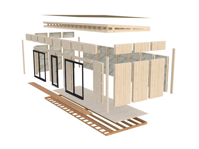 Palmako Gartenhaus Johanna 22,4 m² - 160 mm