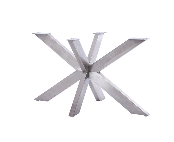 Diamond Garden Tisch MARBELLA Baumkante 190 x 100 cm, Edelstahl / Recycled Teak