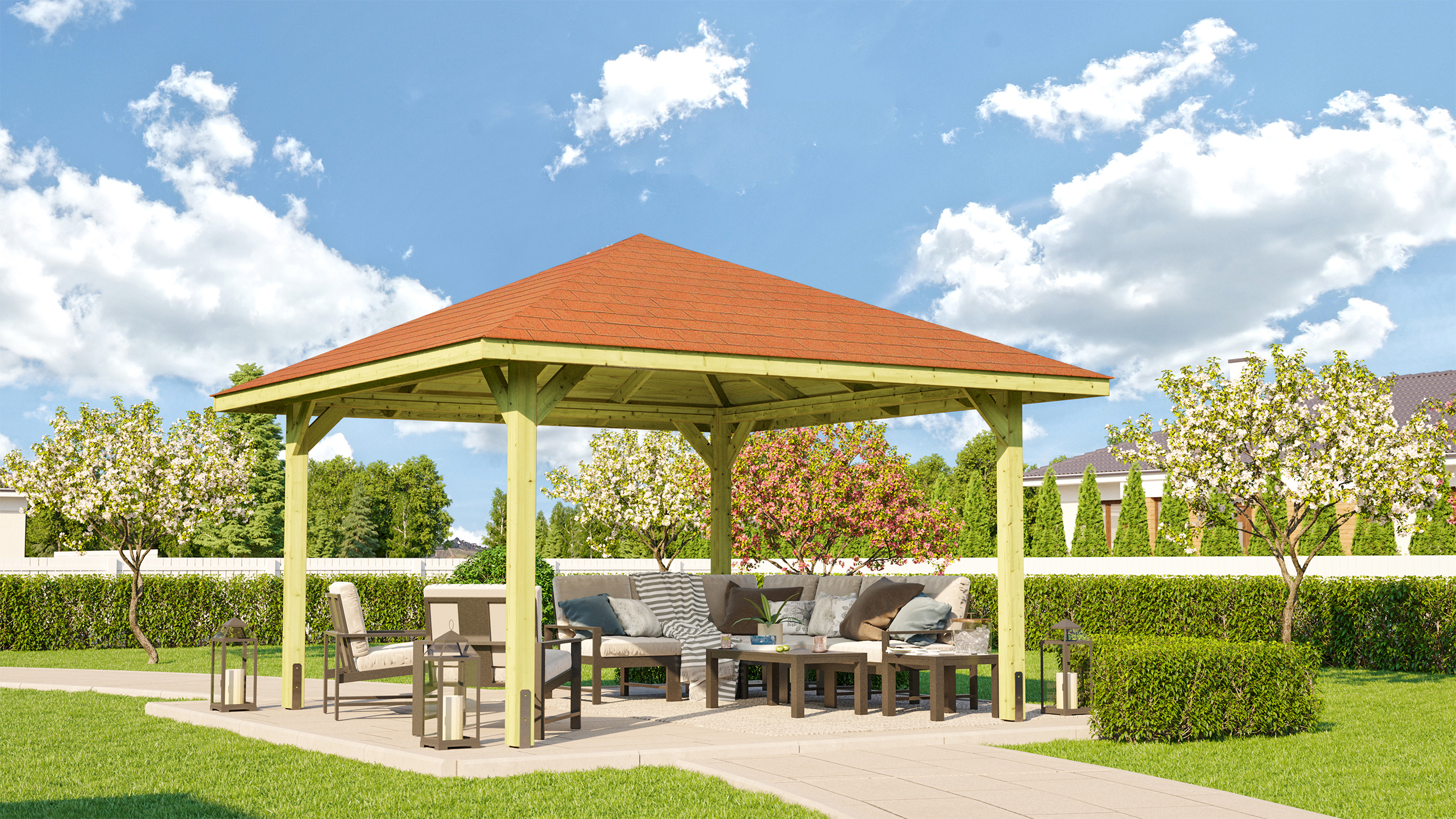 Weka Gartenoase 651 A - Sparset inkl. Schindeln