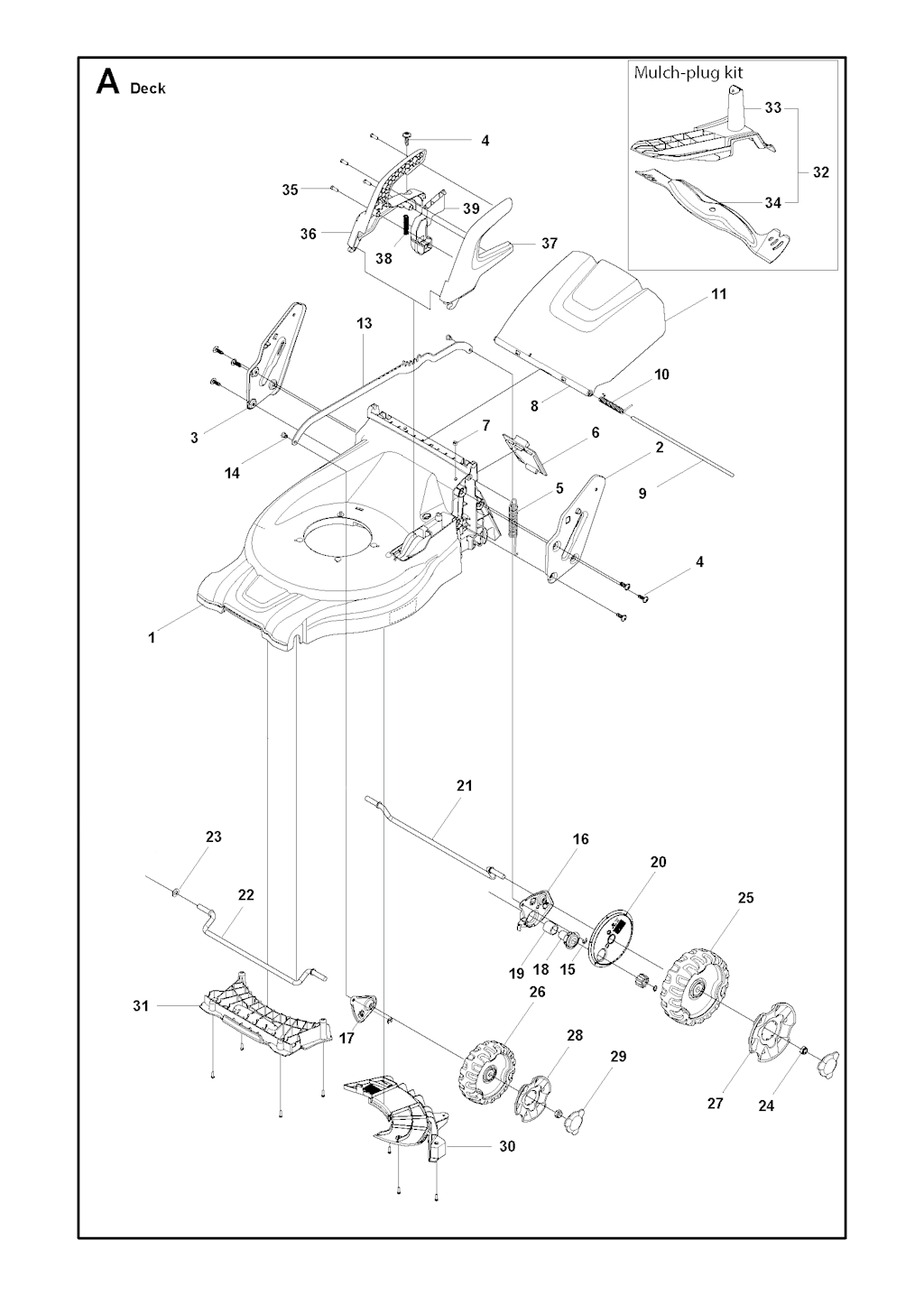 Explosionszeichnung Ersatzteile