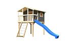 Vorschaubild Akubi Kinderspielhaus Kinderspielgerät Benjamin inkl. Wellenrutsche und Netzrampe (Set B)