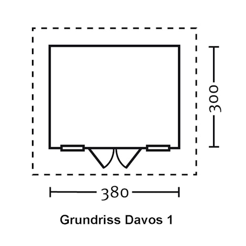 Skan Holz 45 mm Gartenhaus Davos