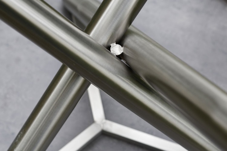 Diamond Garden Tischgestell SAN MARINO Ø 100 cm rund, Edelstahl