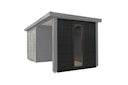 Vorschaubild Wolff Finnhaus Seiten-/Rückwand 24 Metall Anthrazit mit Lichtausschnitt