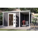 Vorschaubild Weka Designhaus 413 A 45 mm inkl. 150 cm Anbau