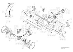 Husqvarna Zubehör für Aufsitzmäher 966734401 Schneefräse für Frontmäher der P 500 Serie