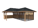Vorschaubild Palmako Pavillon Bianca 24,9 m² Set 523 Slide Plus mit Isolierglas-Schiebetüren