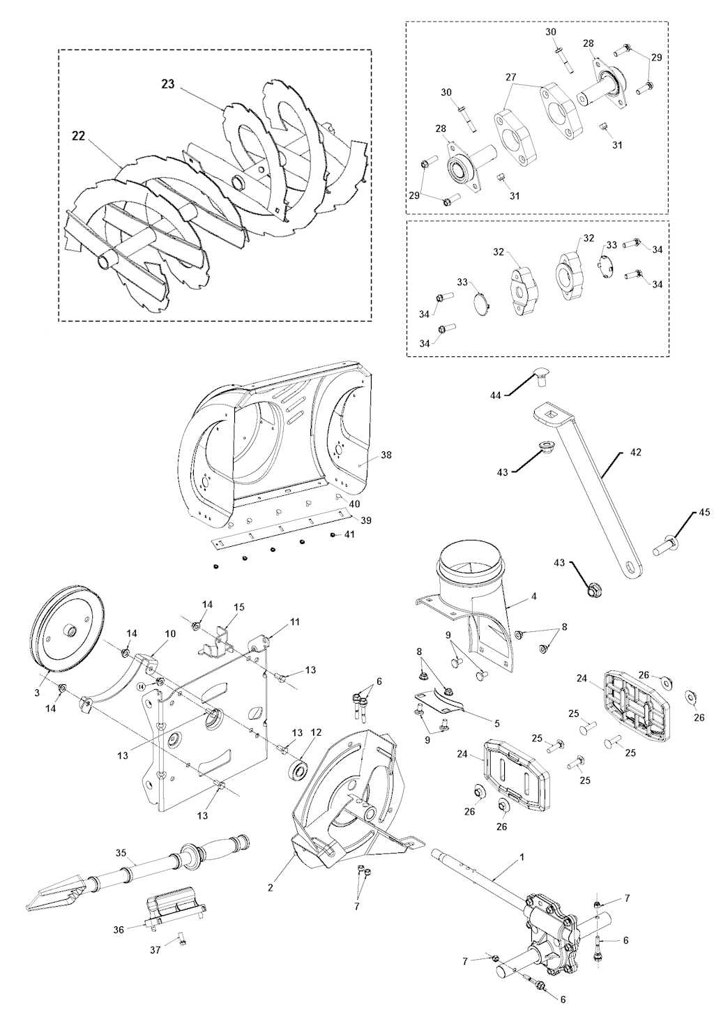 Explosionszeichnung Ersatzteile