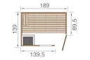 Vorschaubild Weka Massivholzsauna Valida Eck Gr. 1 mit Glastür+Fenster Sparset 2 - "Alles dabei"