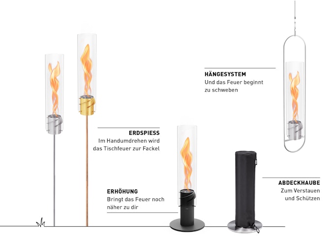 höfats SPIN Erdspieß silber (3-teilig)