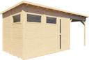 Vorschaubild Bertilo Gartenhaus Pentus 3 Lounge inkl. Anbaudach - 19 mm