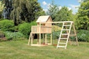 Vorschaubild Akubi Stelzenhaus Frieda mit Doppelschaukelanbau und Klettergerüst
