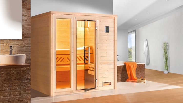 Weka Premium Massivholzsauna Bergen 1.8 - 45 mm