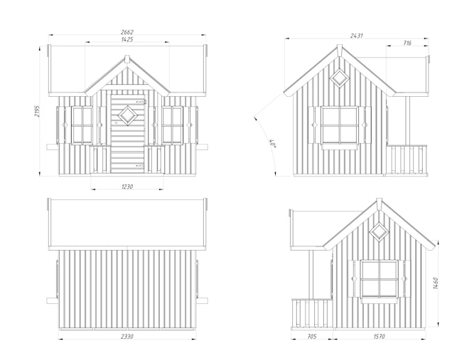 Palmako Kinderspielhaus Jennie 3,6 m²