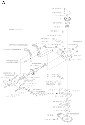 Husqvarna Heckenscheren/Stabheckenscheren 325 HE3 X-SERIES, 20010100001-20011800000